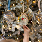 Santa Picture Frame Enamel Ornament - Pure Apotheca
