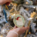 Santa Picture Frame Enamel Ornament - Pure Apotheca