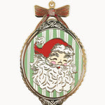 Santa Picture Frame Enamel Ornament - Pure Apotheca