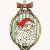 Santa Picture Frame Enamel Ornament - Pure Apotheca