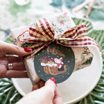 Santa Sleigh Gift Tags 6pk - Pure Apotheca