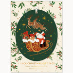 Santa Sleigh Gift Tags 6pk - Pure Apotheca