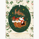 Santa Sleigh Gift Tags 6pk - Pure Apotheca