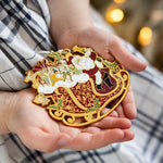 Santa Sleigh Ride Enamel Ornament - Pure Apotheca