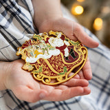 Santa Sleigh Ride Enamel Ornament - Pure Apotheca