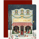 Santa Toys Workshop Christmas Card - Pure Apotheca