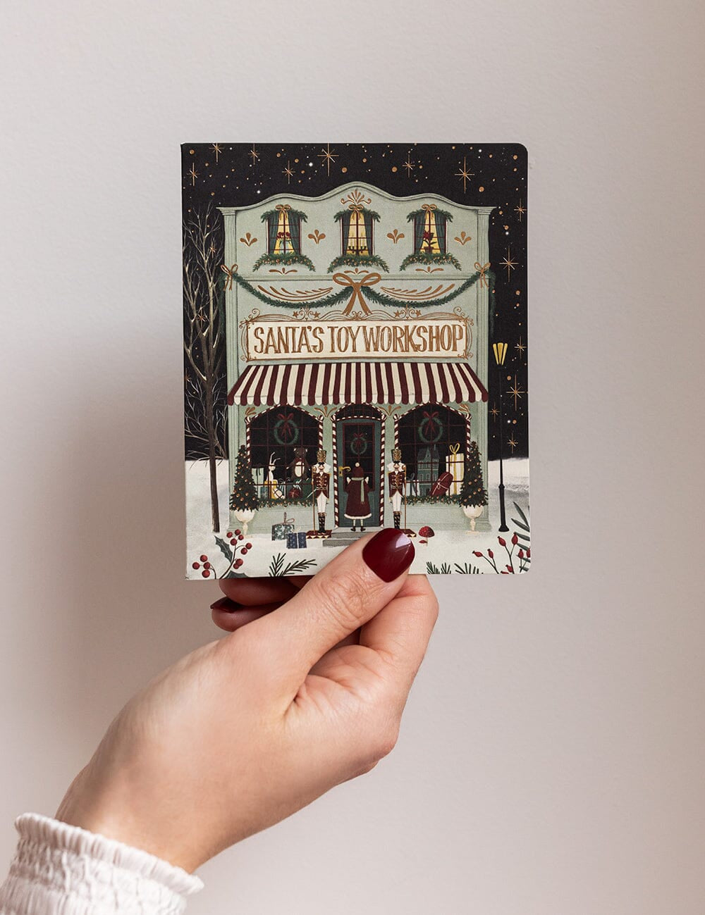 Santa Toys Workshop Christmas Card - Pure Apotheca