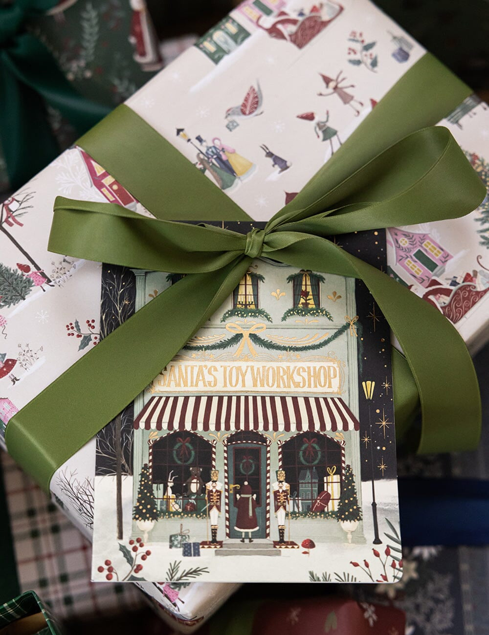 Santa Toys Workshop Christmas Card - Pure Apotheca