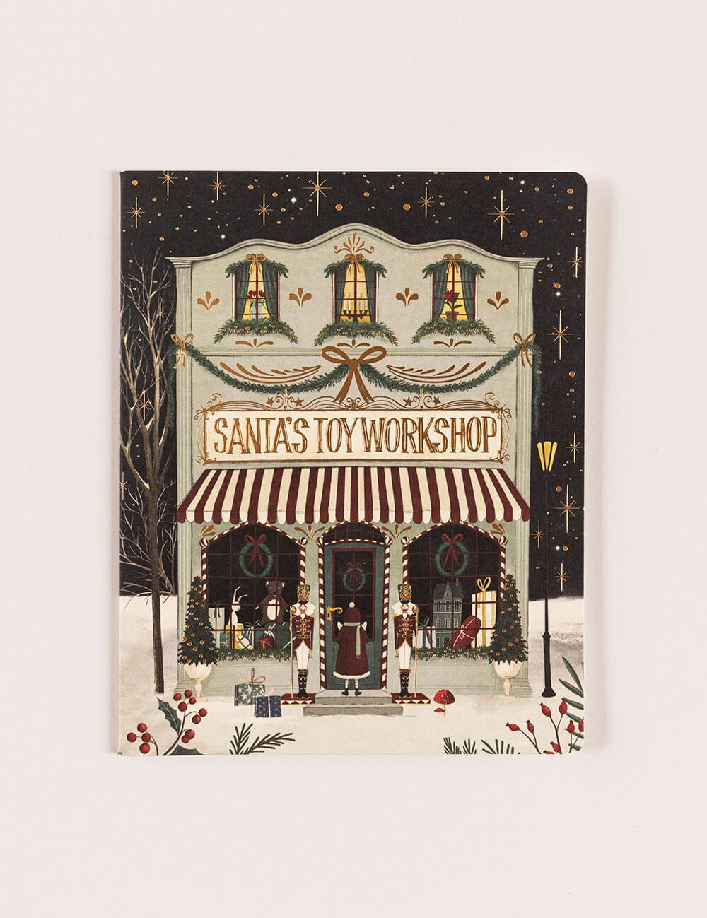 Santa Toys Workshop Christmas Card - Pure Apotheca