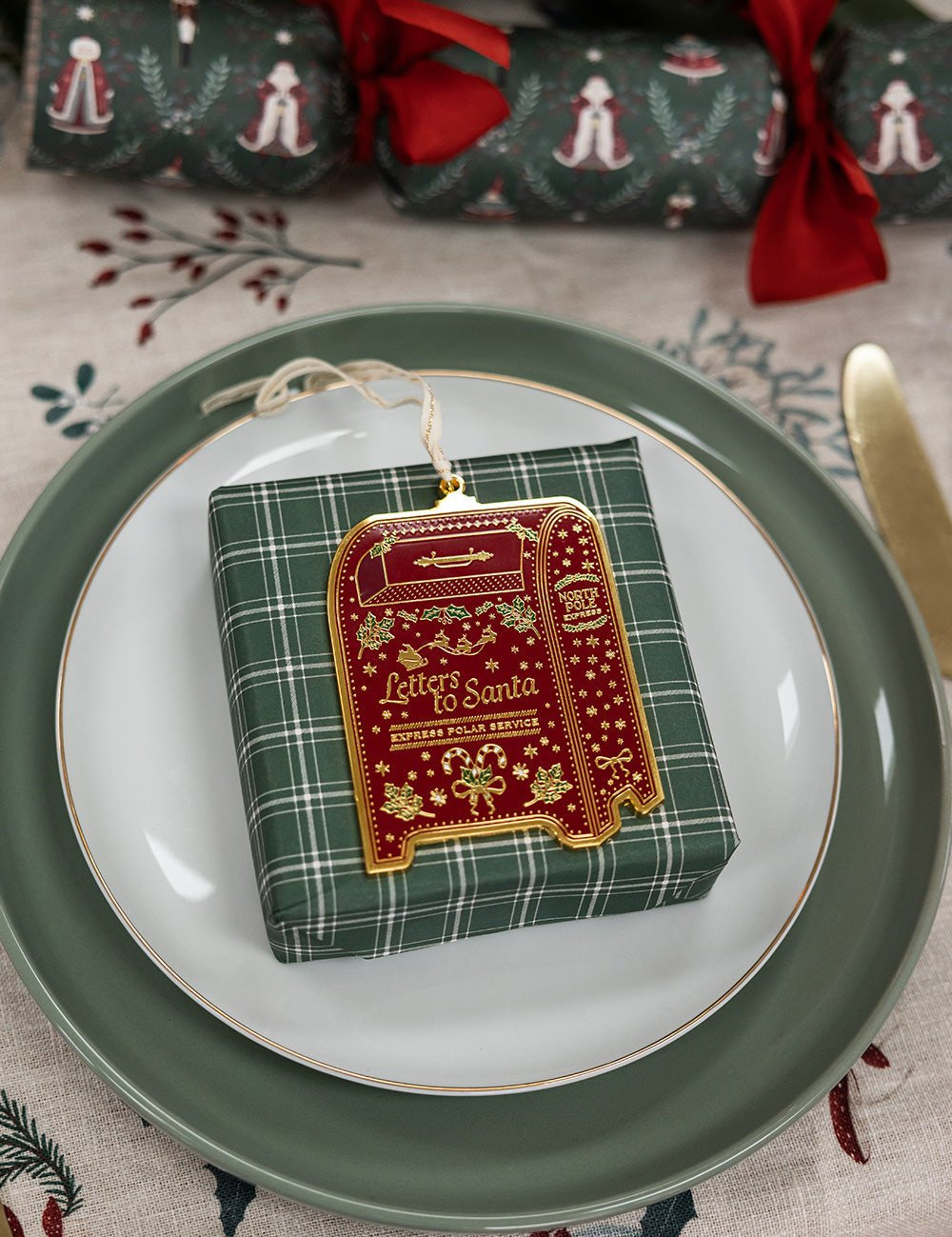 Santa's Mailbox Enamel Ornament - Pure Apotheca