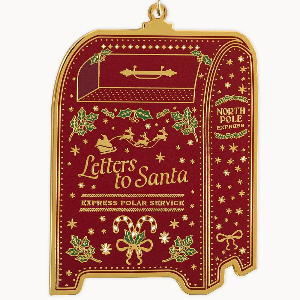 Santa's Mailbox Enamel Ornament - Pure Apotheca