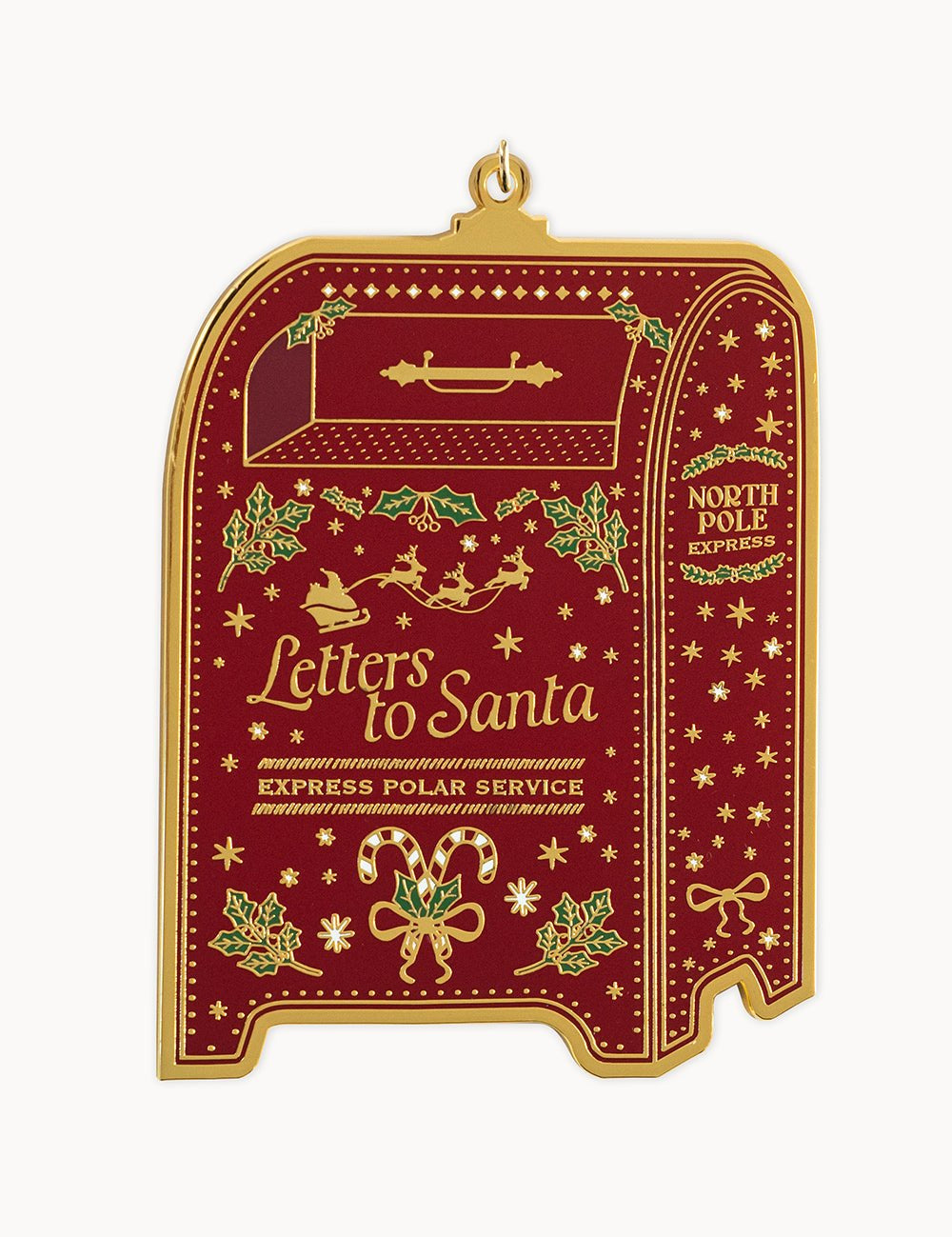 Santa's Mailbox Enamel Ornament - Pure Apotheca