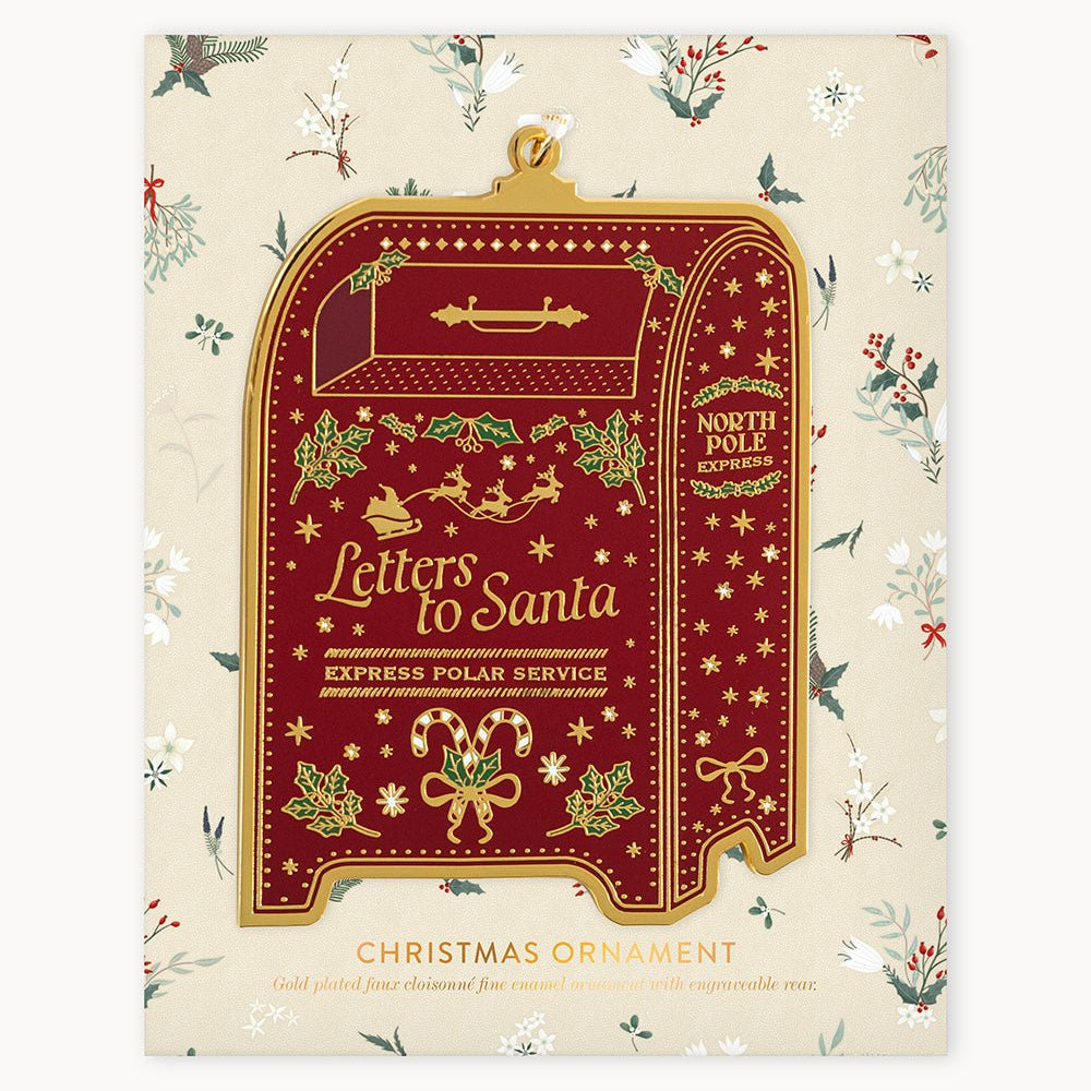 Santa's Mailbox Enamel Ornament - Pure Apotheca