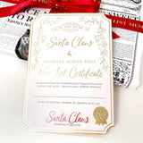 Santa's Nice List Certificate - Gold White - Pure Apotheca