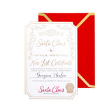 Santa's Nice List Certificate - Gold White - Pure Apotheca