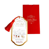 Santa's Sleigh Delivery Receipt Christmas Gift Tag - Pure Apotheca
