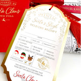 Santa's Sleigh Delivery Receipt Christmas Gift Tag - Pure Apotheca