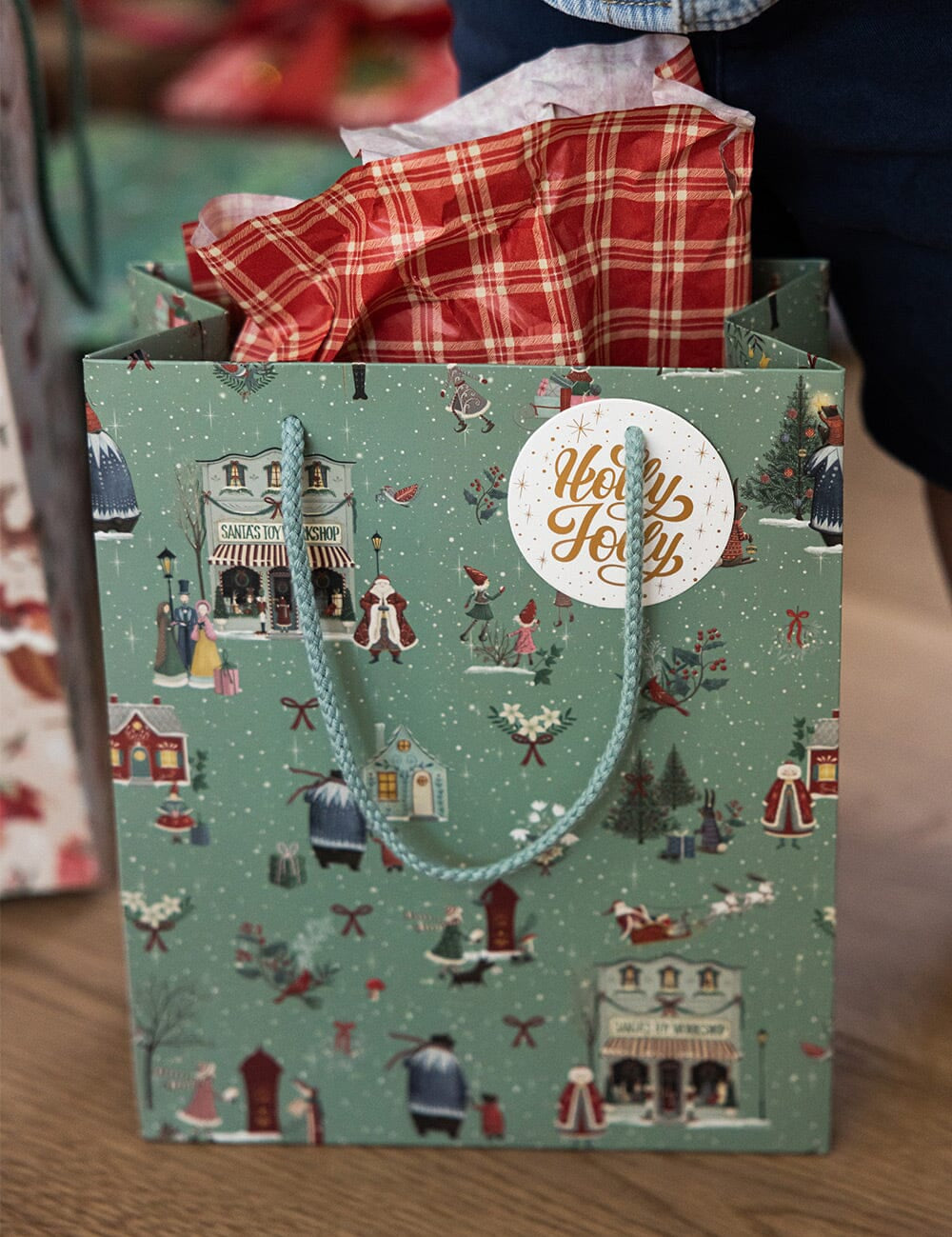 Santas Toy Workshop Medium Gift Bag - Pure Apotheca
