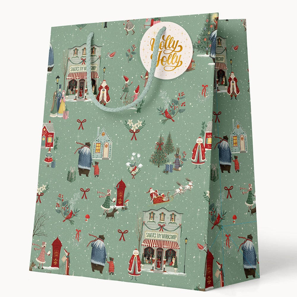 Santas Toy Workshop Medium Gift Bag - Pure Apotheca