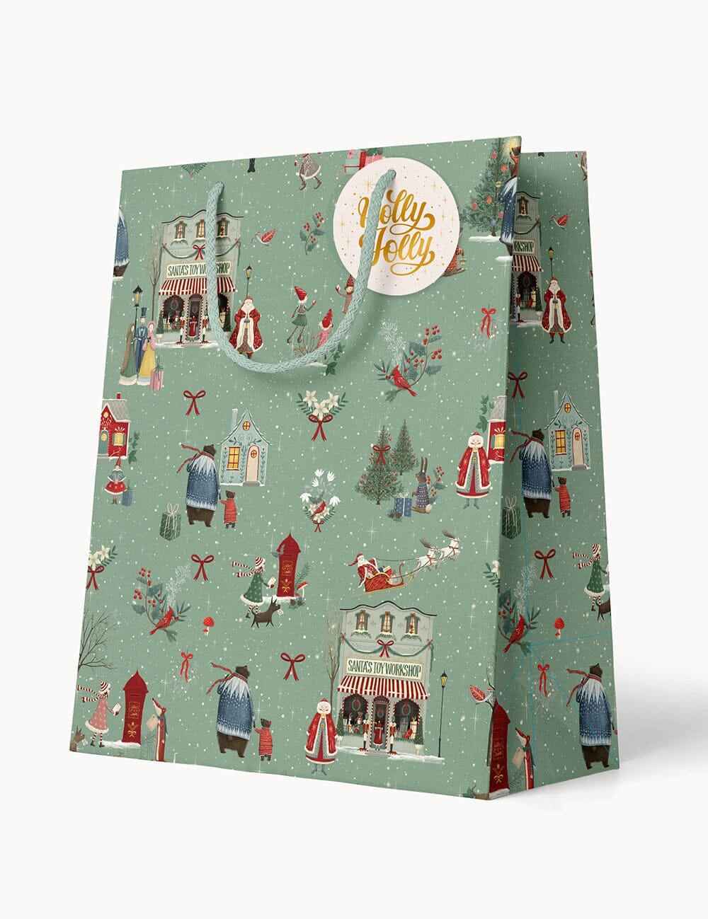 Santas Toy Workshop Medium Gift Bag - Pure Apotheca