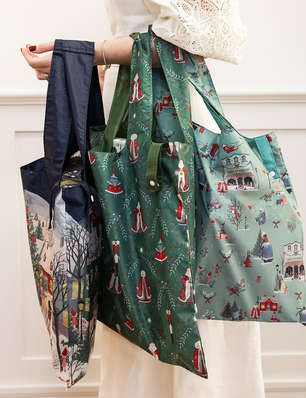 Santa's Workshop - Reusable Large Shopping Bag - Pure Apotheca