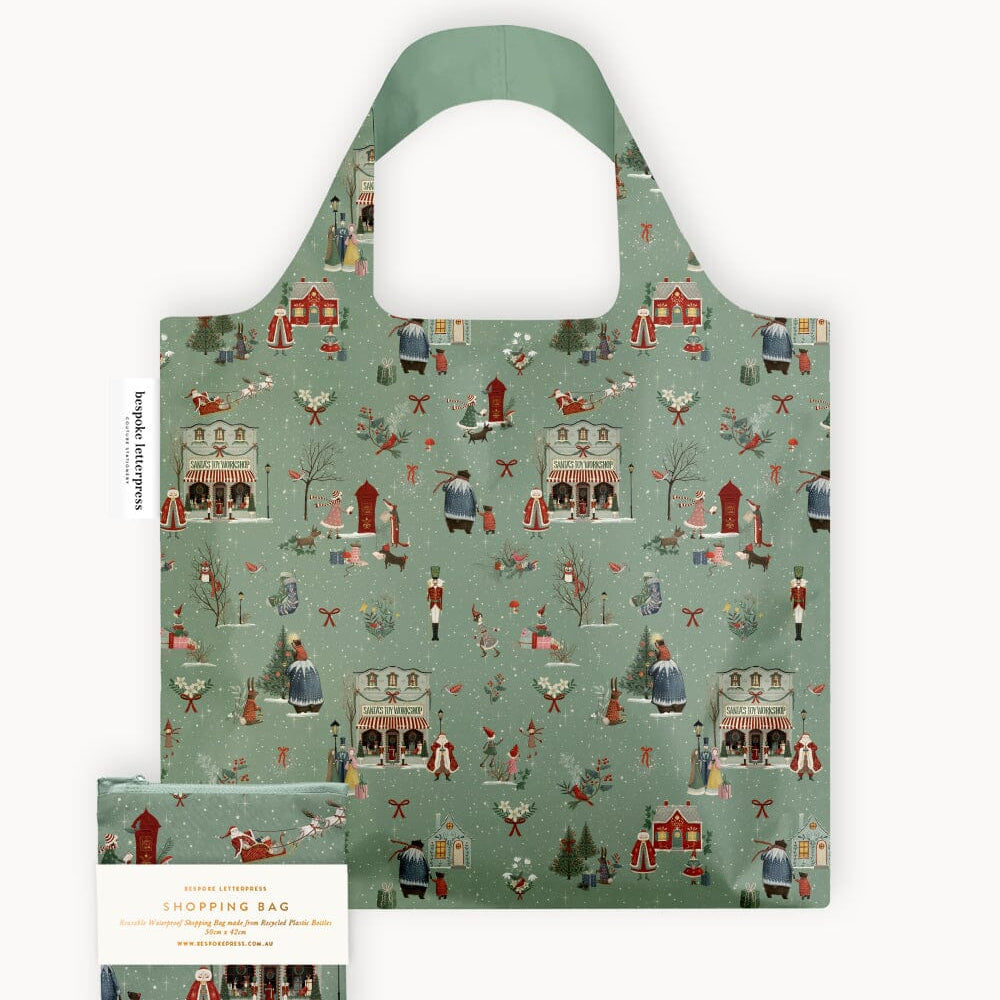 Santa's Workshop - Reusable Large Shopping Bag - Pure Apotheca