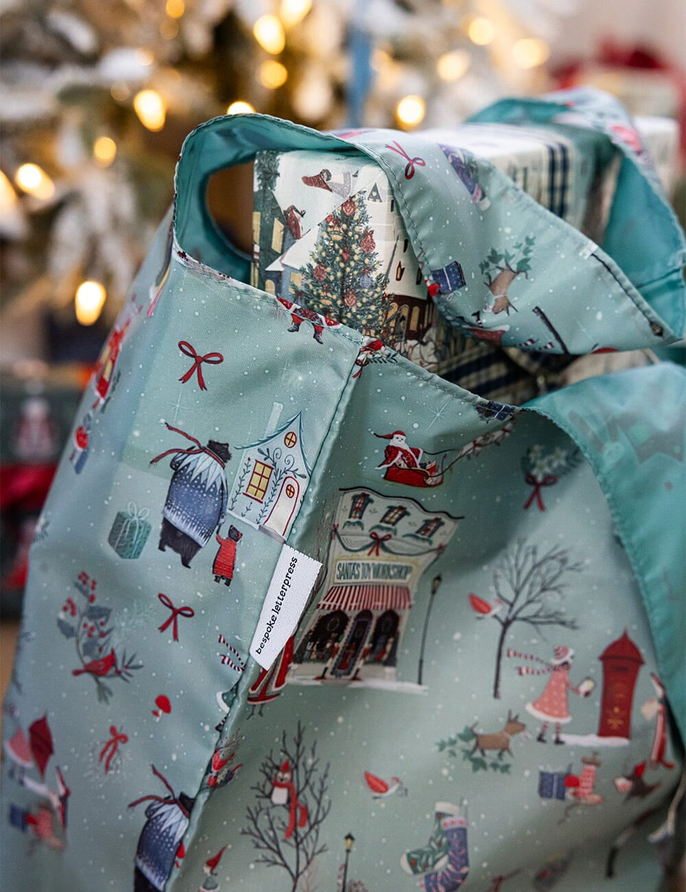 Santa's Workshop - Reusable Large Shopping Bag - Pure Apotheca