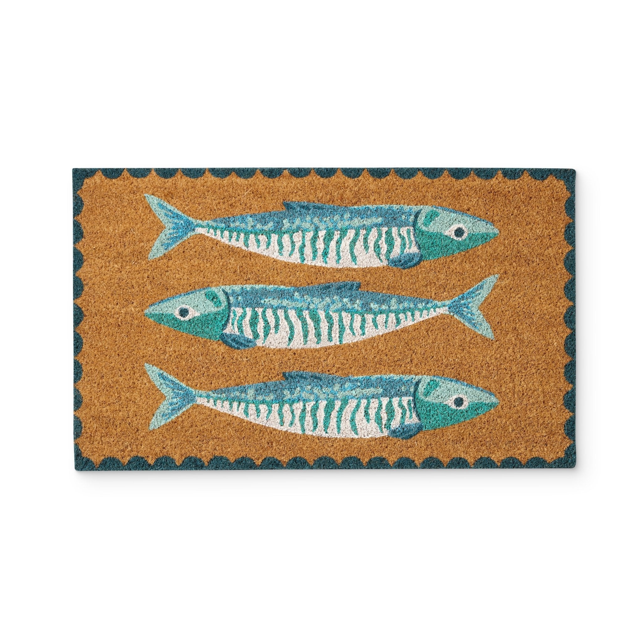 SARDINES BLUE DOORMAT 45X75CM - Pure Apotheca