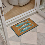SARDINES BLUE DOORMAT 45X75CM - Pure Apotheca