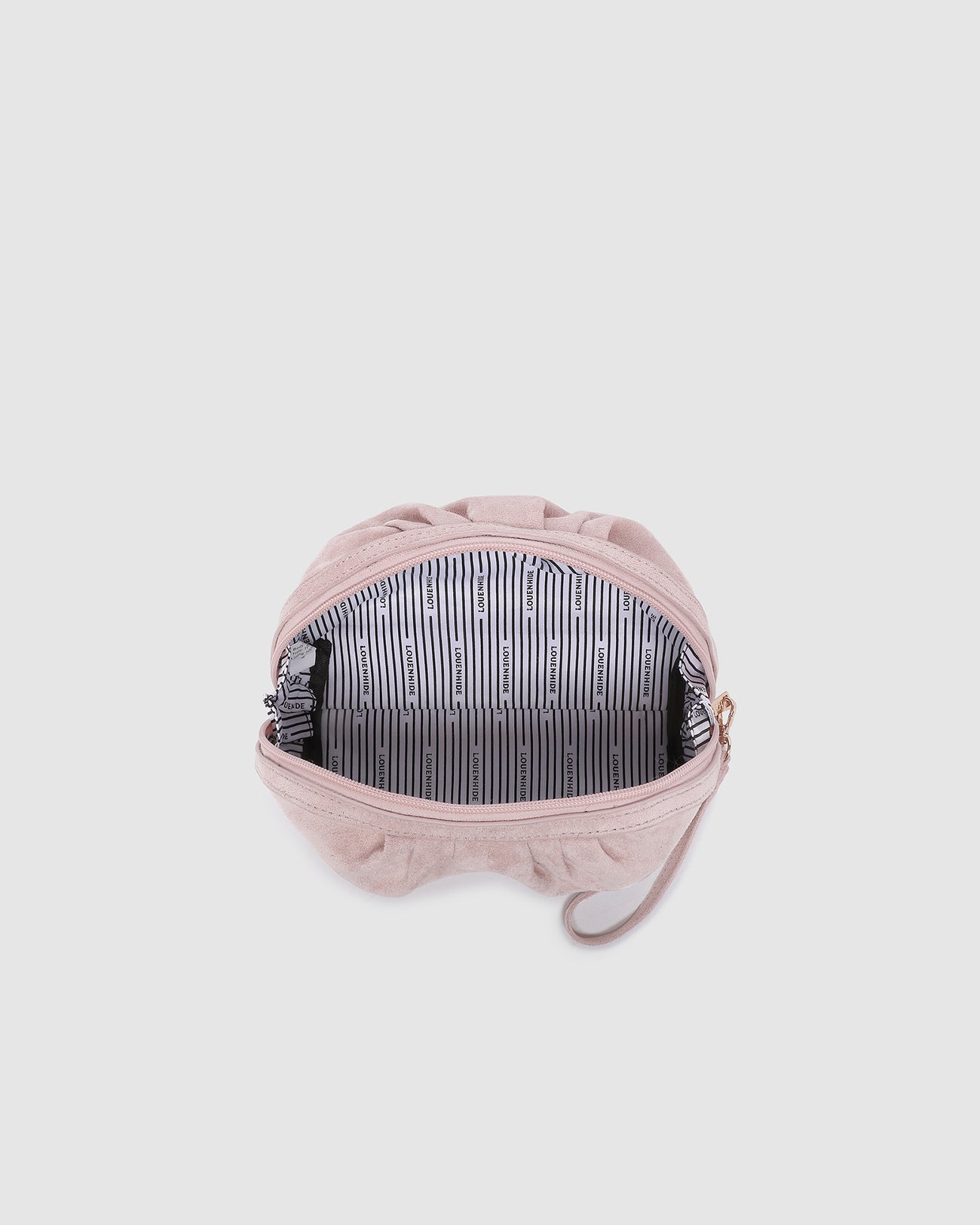 Sarski Makeup Bag Suedette Pale Pink - Pure Apotheca