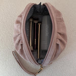 Sarski Makeup Bag Suedette Pale Pink - Pure Apotheca
