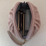 Sarski Makeup Bag Suedette Pale Pink - Pure Apotheca