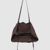 Sawyer Tote Bag Suedette Chocolate - Pure Apotheca