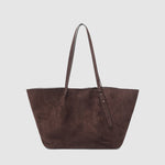 Sawyer Tote Bag Suedette Chocolate - Pure Apotheca