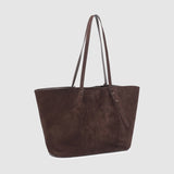 Sawyer Tote Bag Suedette Chocolate - Pure Apotheca