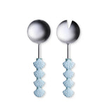 SCALLOP BLUE SALAD SERVER SET/2 - Pure Apotheca