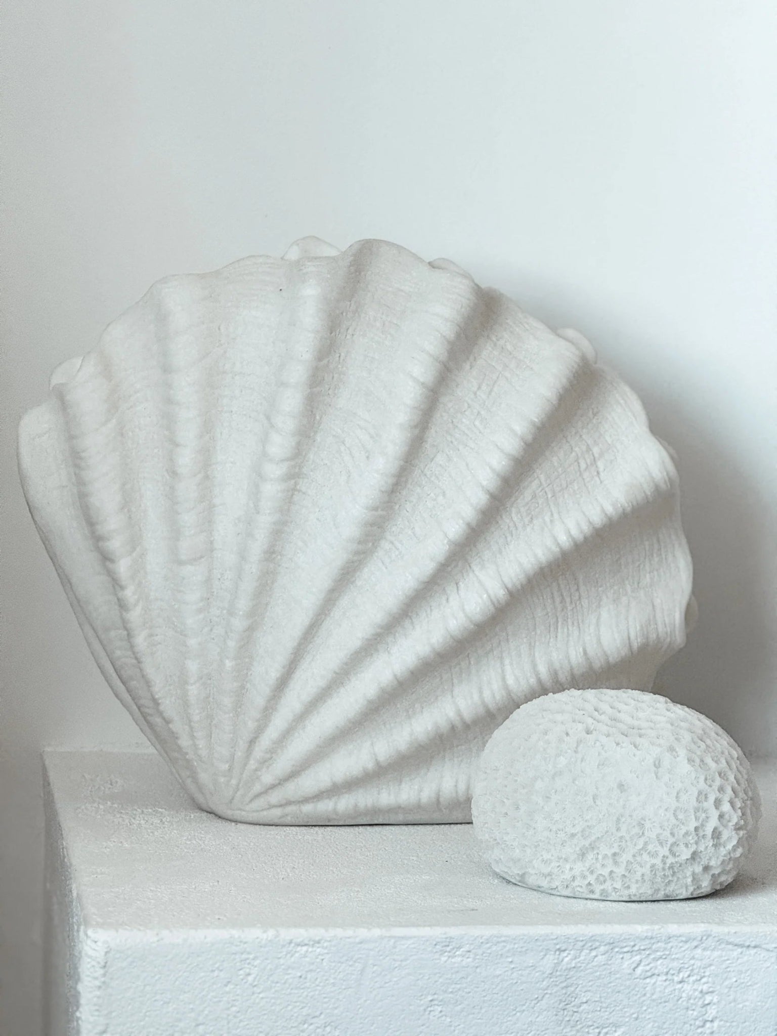 Scallop Resin Outddoor Lamp 35.5x18x28cm - Pure Apotheca