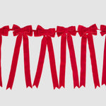 Scarlet Velvet Bow Garland Red - Pure Apotheca