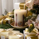 Scented Space Orange, Clove Cinnamon Botanical Pillar Candle 900g - Pure Apotheca