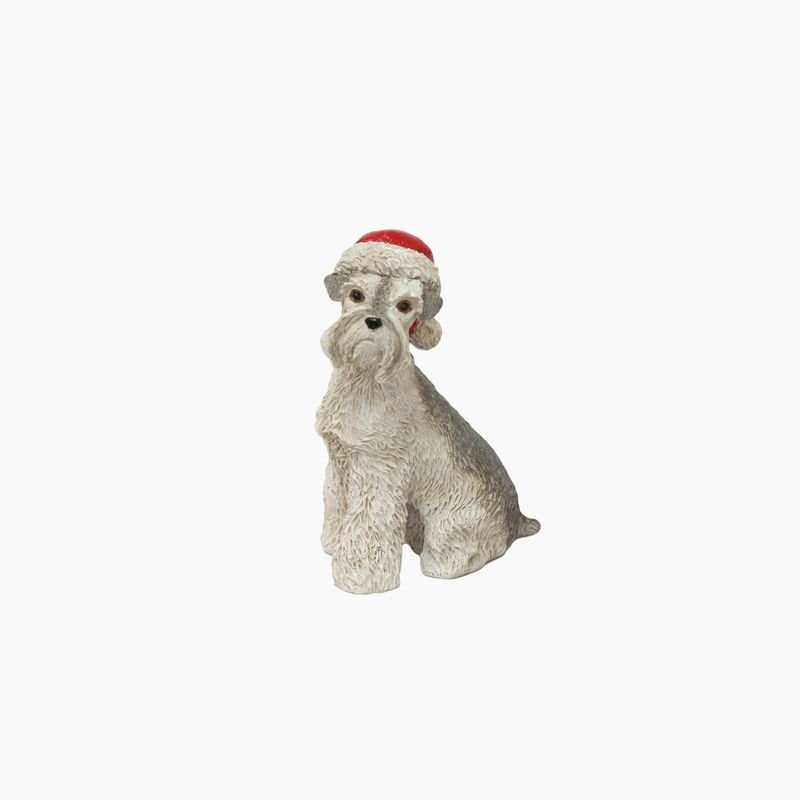 Schnauzer with Santa Hat - Pure Apotheca