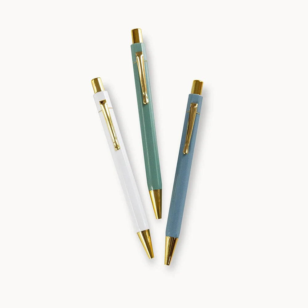 Seaside Trio of Ballpoint Pens Boxed - Pure Apotheca