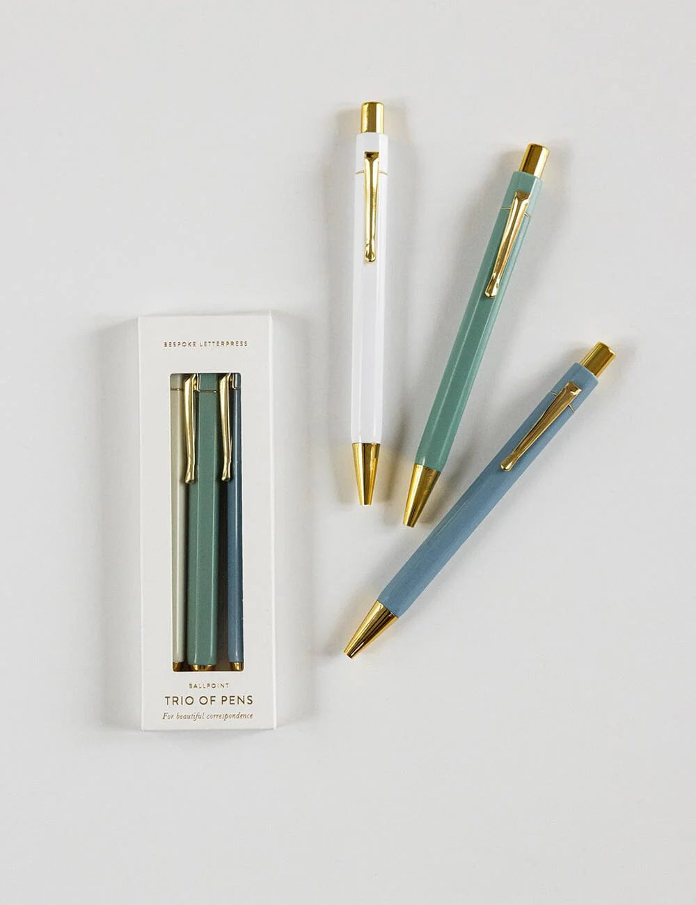 Seaside Trio of Ballpoint Pens Boxed - Pure Apotheca