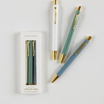 Seaside Trio of Ballpoint Pens Boxed - Pure Apotheca