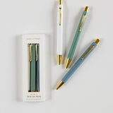Seaside Trio of Ballpoint Pens Boxed - Pure Apotheca