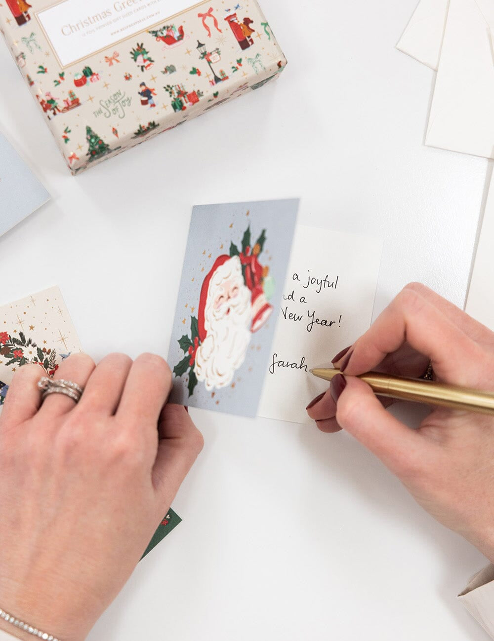 Season of Joy Christmas Card Square Boxset 12pk - Pure Apotheca
