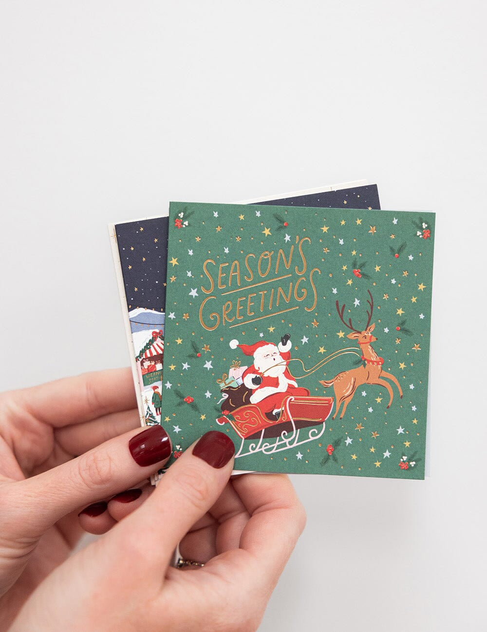 Season of Joy Christmas Card Square Boxset 12pk - Pure Apotheca