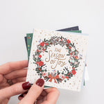 Season of Joy Christmas Card Square Boxset 12pk - Pure Apotheca