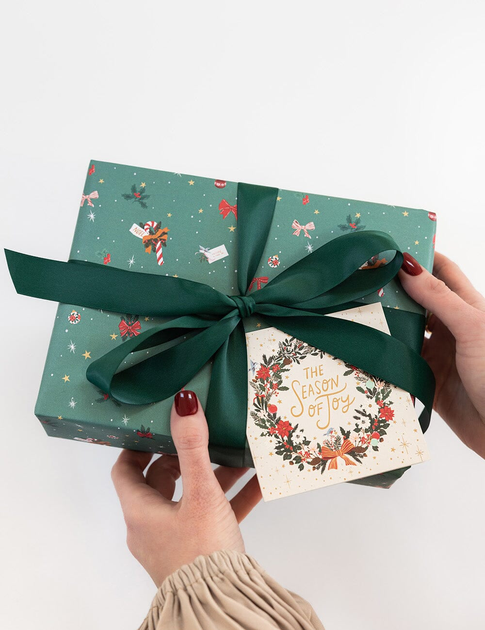 Season of Joy Christmas Card Square Boxset 12pk - Pure Apotheca