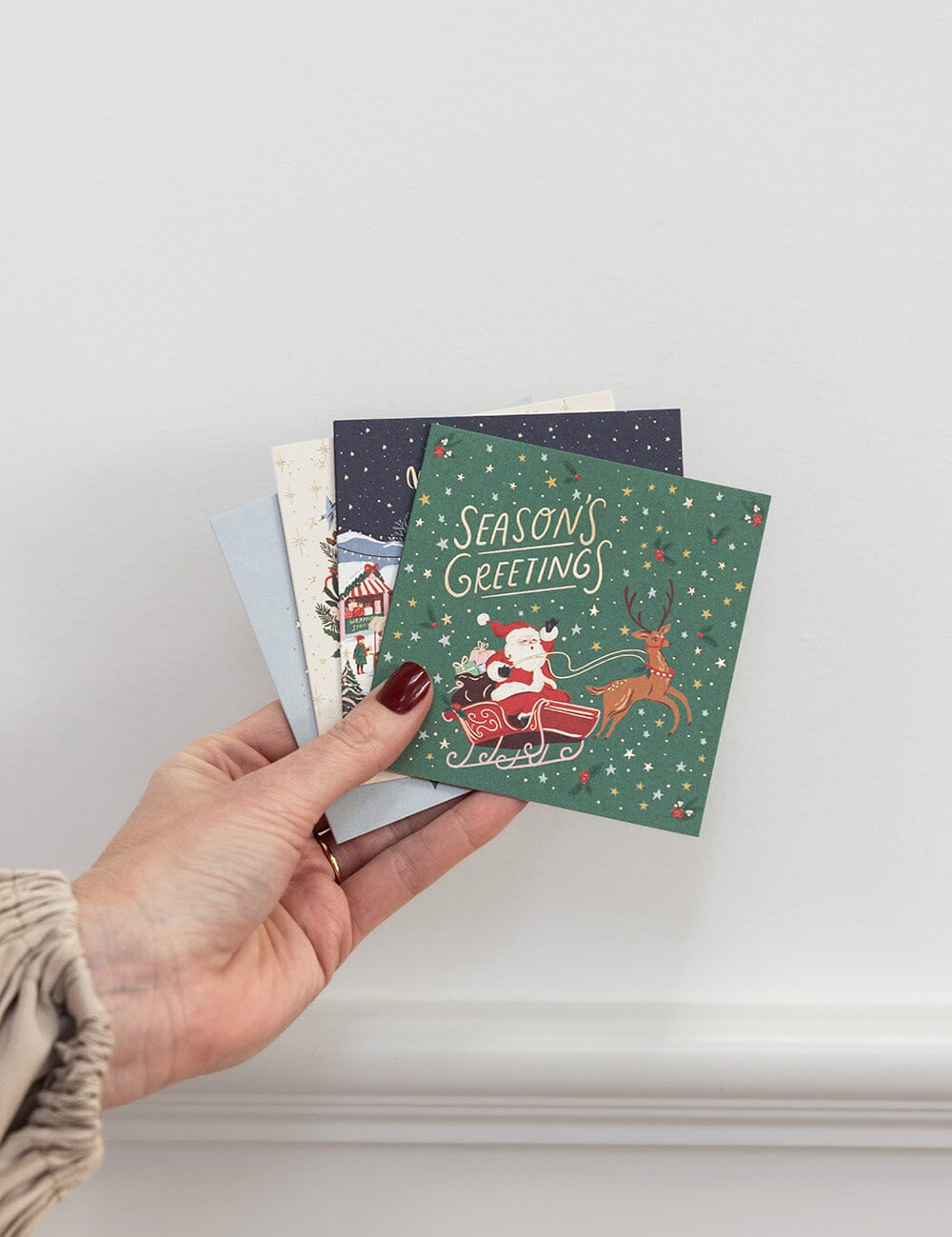 Season of Joy Christmas Card Square Boxset 12pk - Pure Apotheca