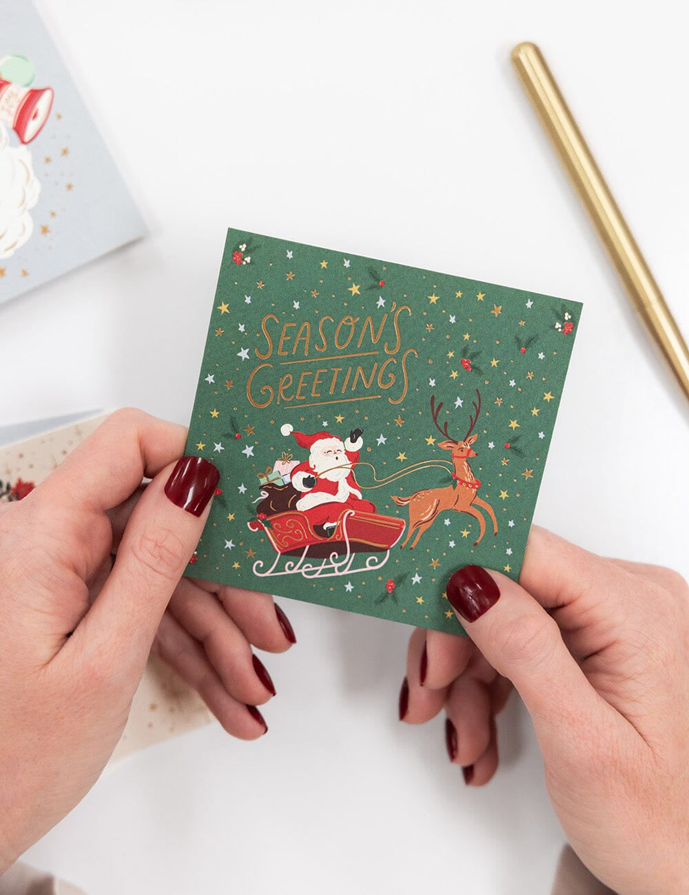 Season of Joy Christmas Card Square Boxset 12pk - Pure Apotheca